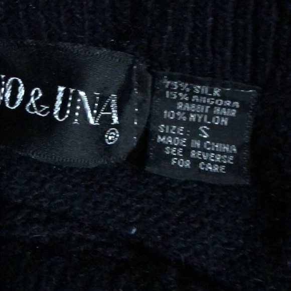 SZ S Vintage BLACK TOP AND SKIRT - Picture 4 of 5